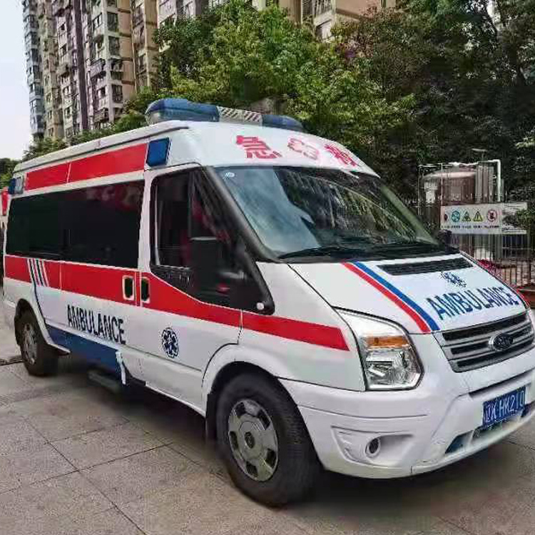 普定长途救护车护送病人返乡